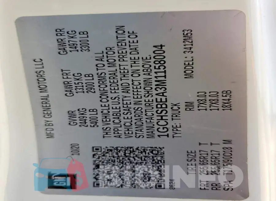 1GCHSBEA3M1158004 Photo# 13