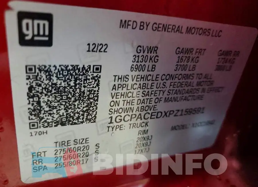 1GCPACEDXPZ159591 Photo# 12
