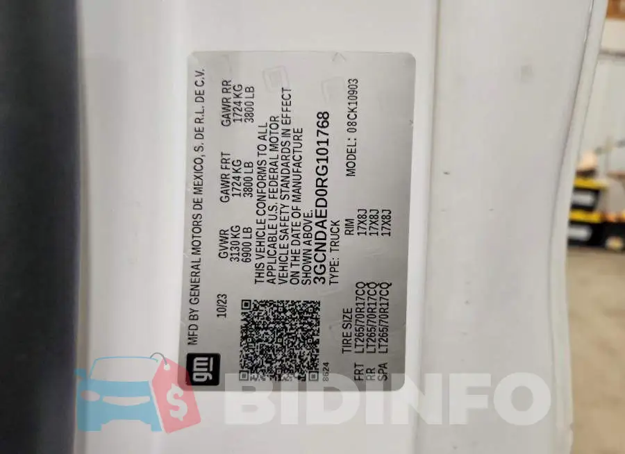 3GCNDAED0RG101768 Photo# 12