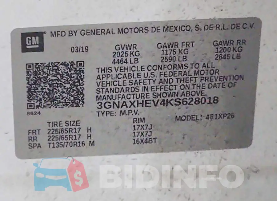 3GNAXHEV4KS628018 Photo# 12