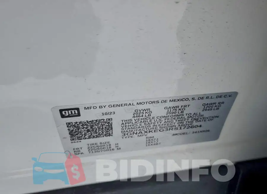 3GNAXKEG3RS172604 Photo# 13