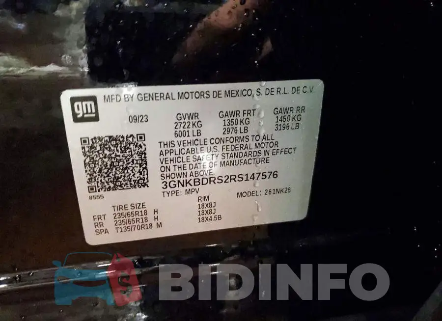 3GNKBDRS2RS147576 Photo# 13