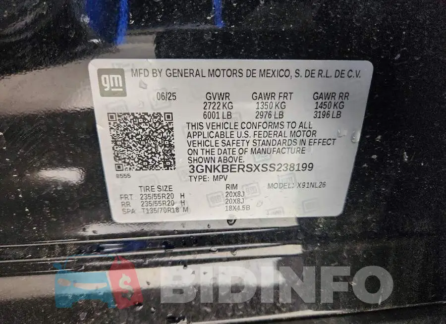 3GNKBERSXSS238199 Photo# 14