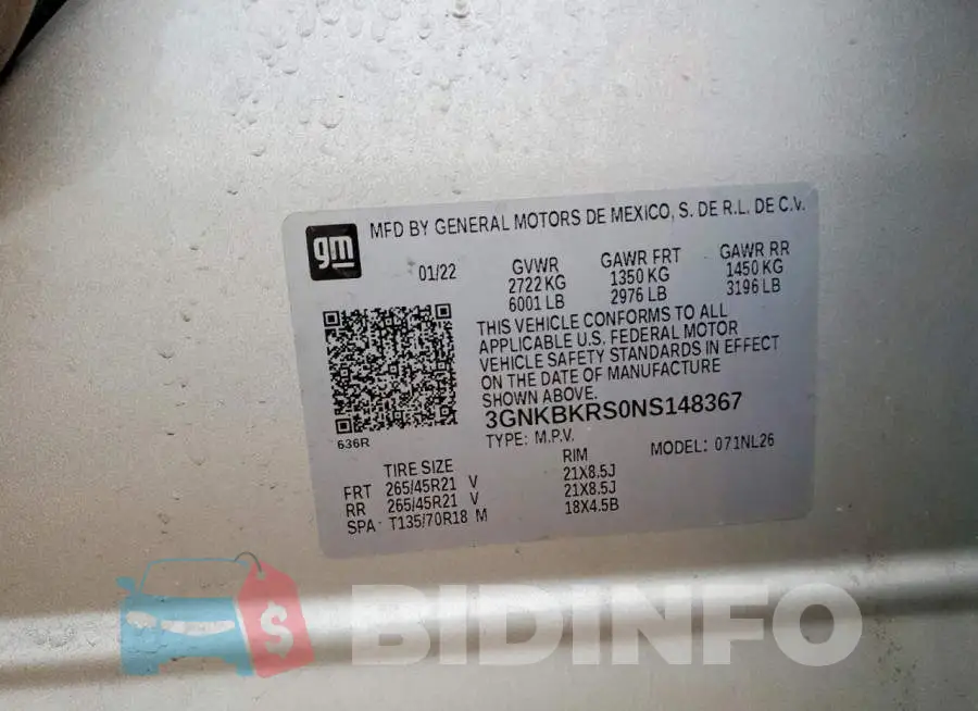 3GNKBKRS0NS148367 Photo# 13