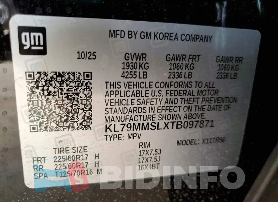 KL79MMSLXTB097871 Photo# 12