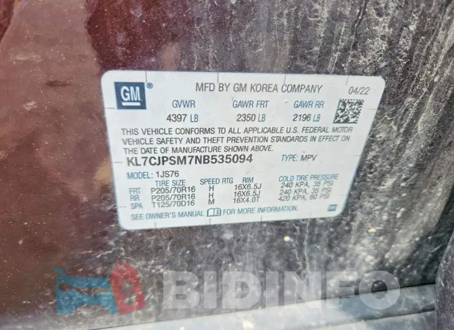 KL7CJPSM7NB535094 Photo# 12