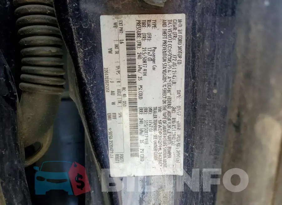 1FADP3H20HL242887 Photo# 12
