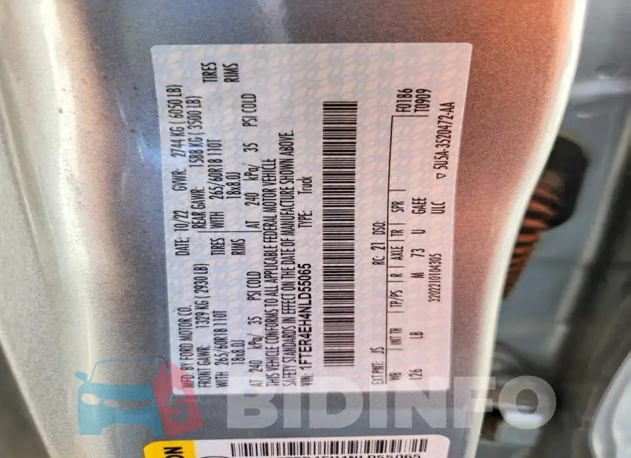 1FTER4EH4NLD55065 Photo# 12