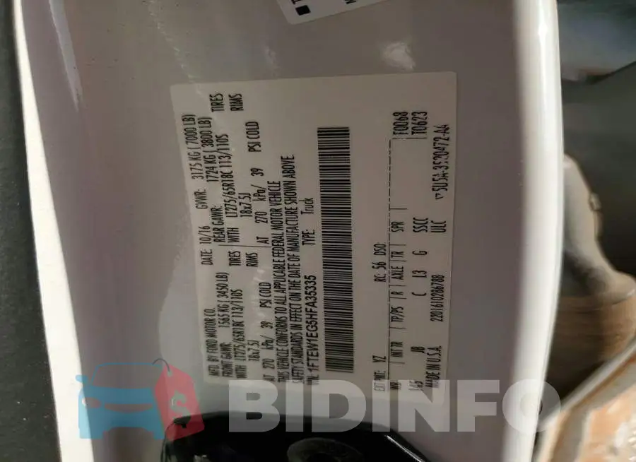 1FTEW1EG5HFA35335 Photo# 12