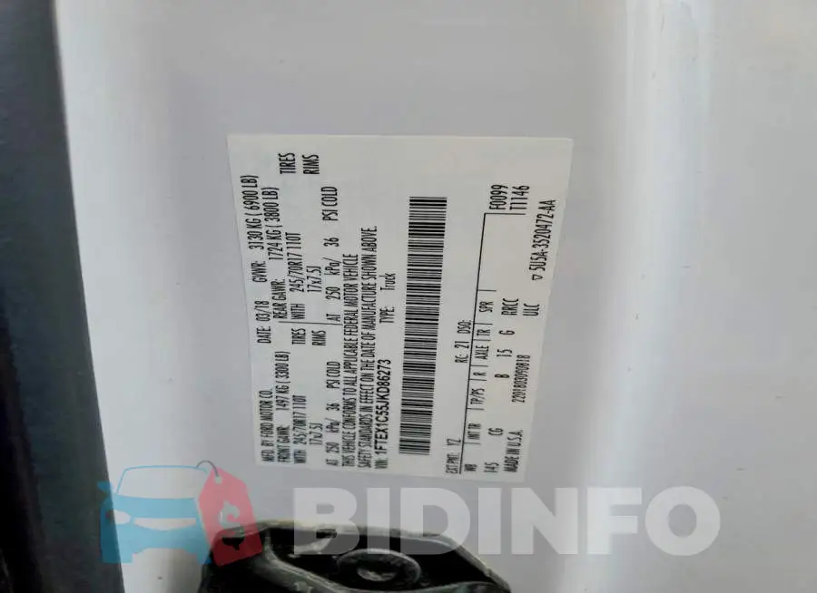 1FTEX1C55JKD86273 Photo# 12