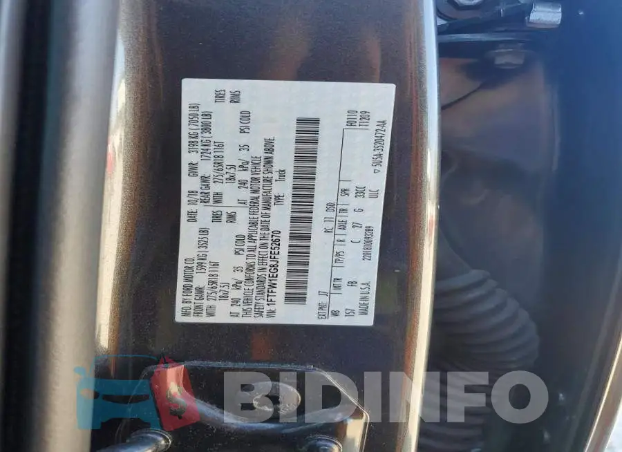 1FTFW1EG8JFE52670 Photo# 12