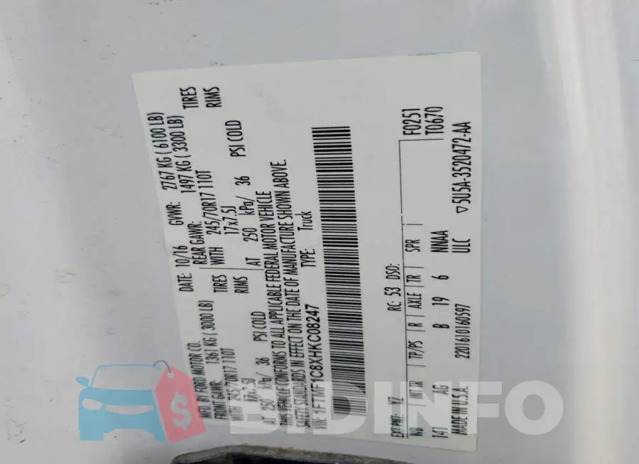1FTMF1C8XHKC08247 Photo# 12