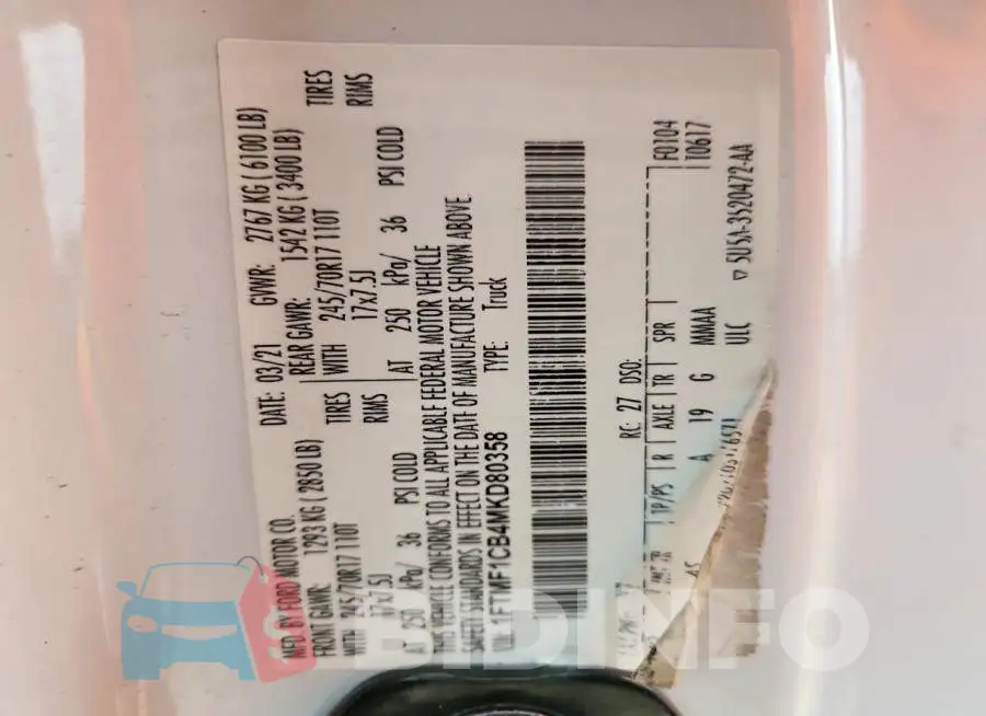 1FTMF1CB4MKD80358 Photo# 12