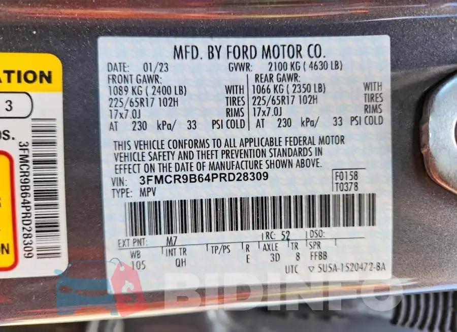3FMCR9B64PRD28309 Photo# 12