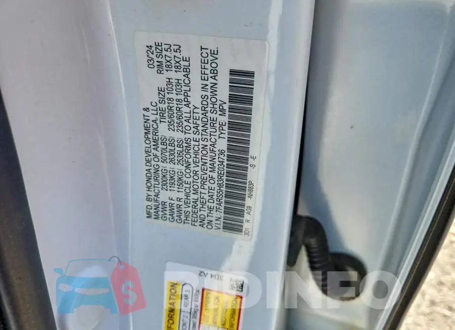 7FARS5H83RE034736 Photo# 12