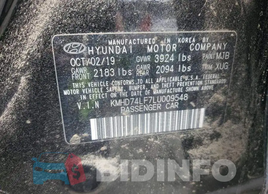 KMHD74LF7LU009548 Photo# 12