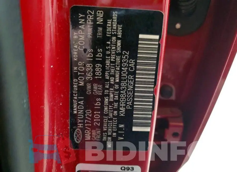 KMHRB8A38LU049352 Photo# 12