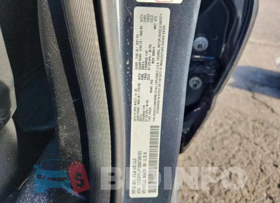 1C6SRFJP9SN749101 Photo# 12