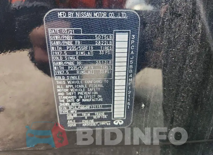 3PCAJ5BB4MF121151 Photo# 13