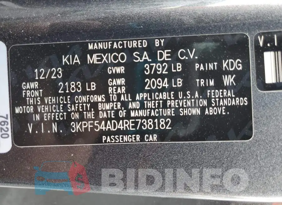 3KPF54AD4RE738182 Photo# 13