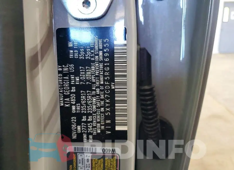 5XYK7CDF5RG169555 Photo# 12