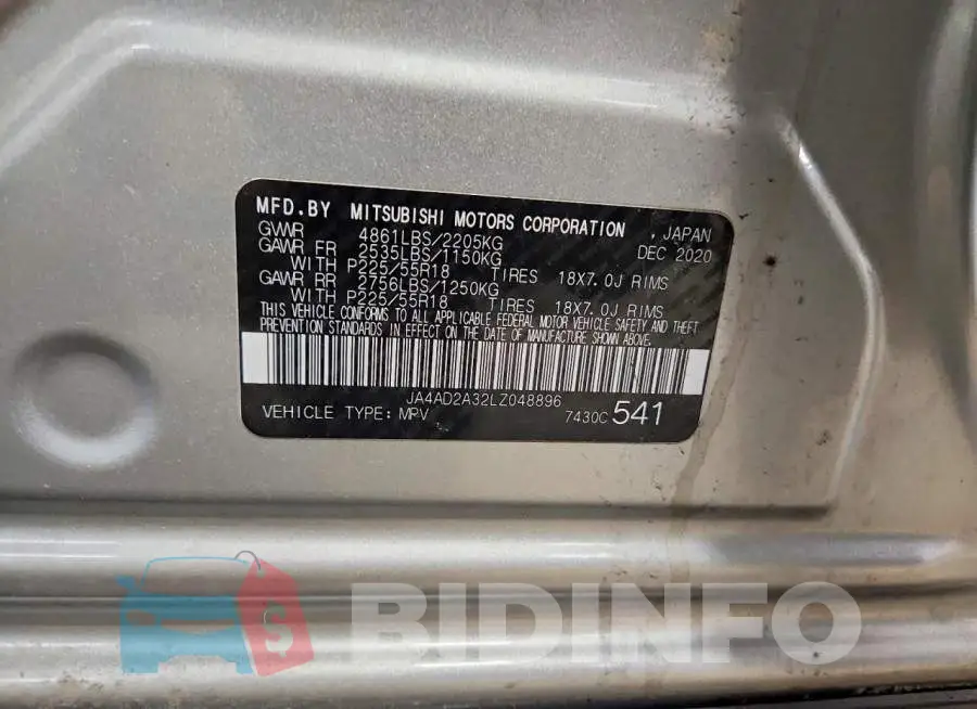 JA4AD2A32LZ048896 Photo# 14