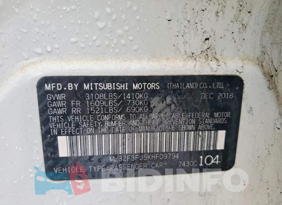 ML32F3FJ5KHF09794 Photo# 13
