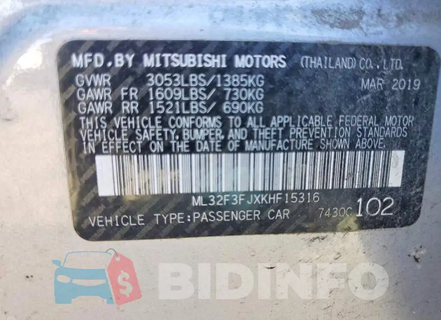 ML32F3FJXKHF15316 Photo# 12