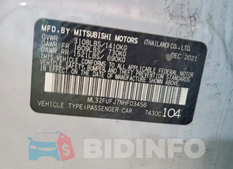 ML32FUFJ7NHF03456 Photo# 12