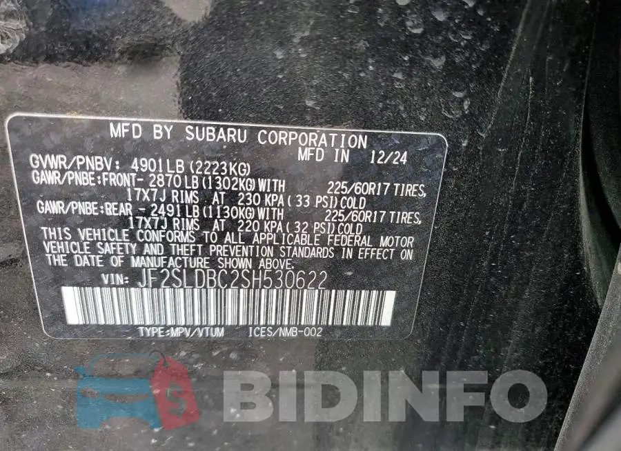 JF2SLDBC2SH530622 Photo# 13