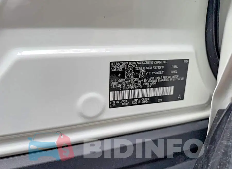 2T3P1RFV6RC482759 Photo# 10