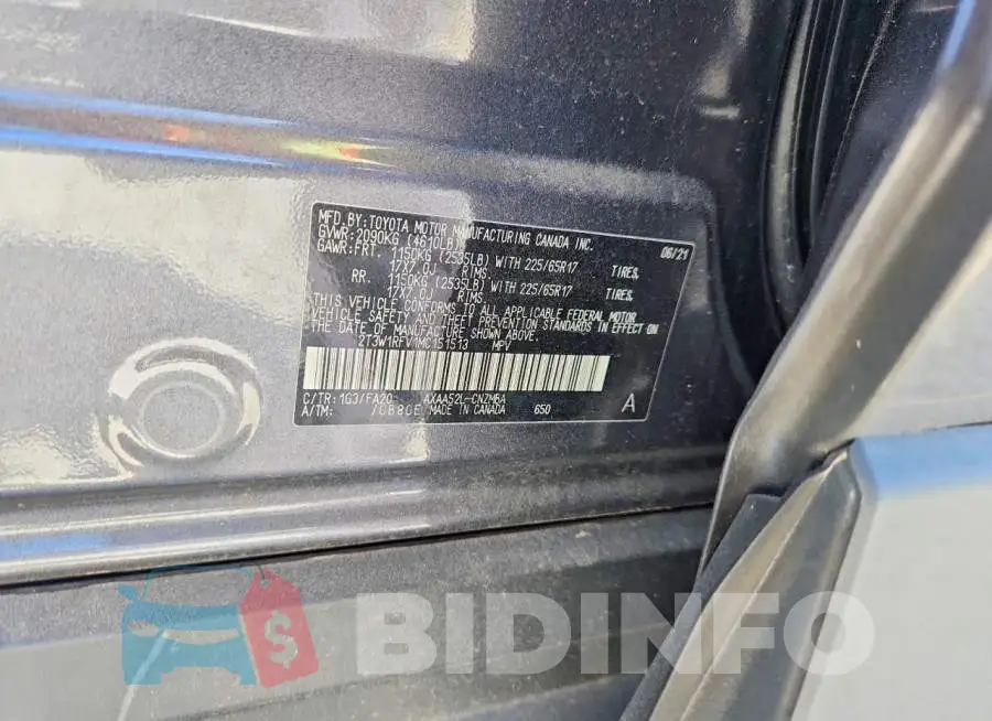2T3W1RFV1MC151513 Photo# 13