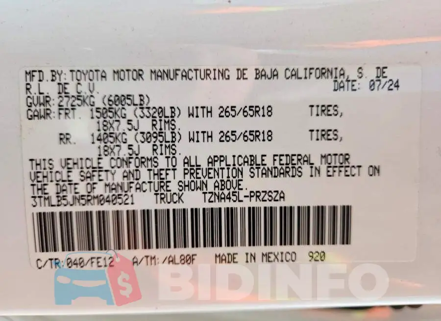 3TMLB5JN5RM040521 Photo# 12