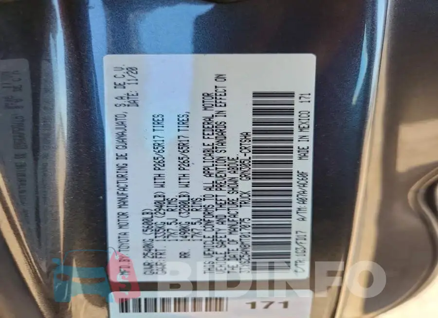 3TYSZ5AN8MT017075 Photo# 12