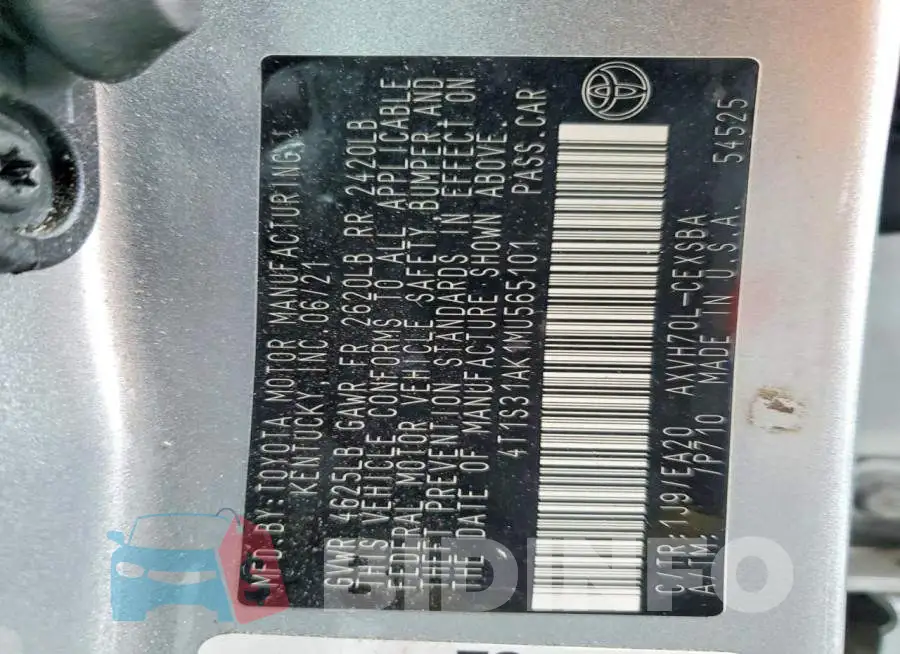 4T1S31AK1MU565101 Photo# 12