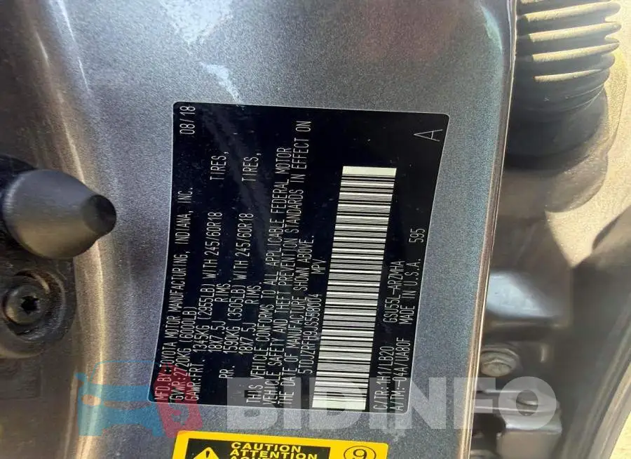 5TDJZRFH9JS558004 Photo# 12