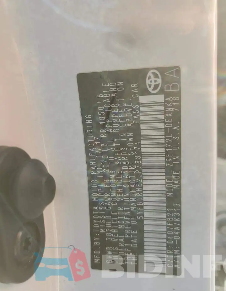 5YFBURHE2JP788174 Photo# 12