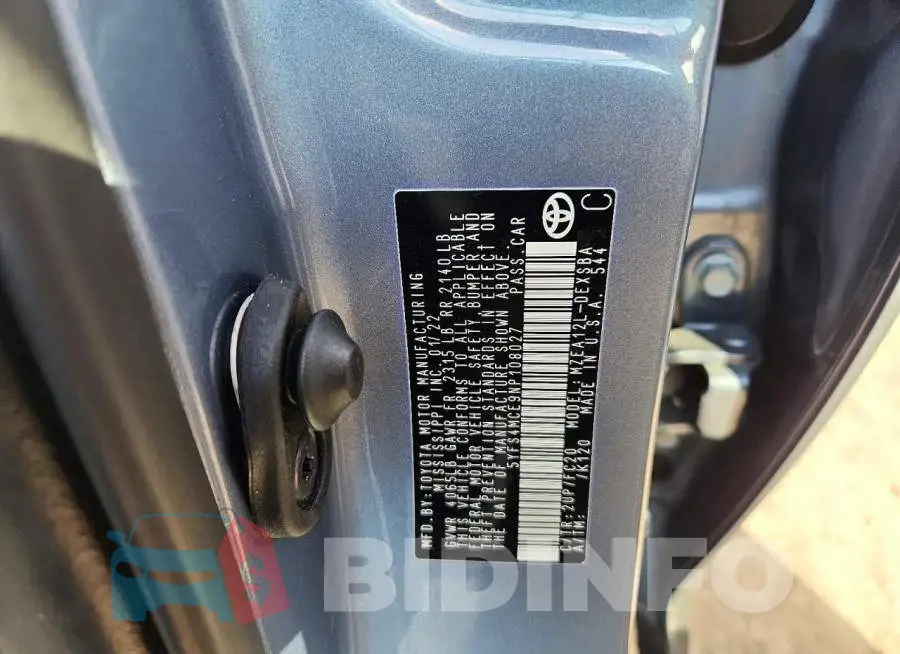 5YFS4MCE9NP108027 Photo# 12