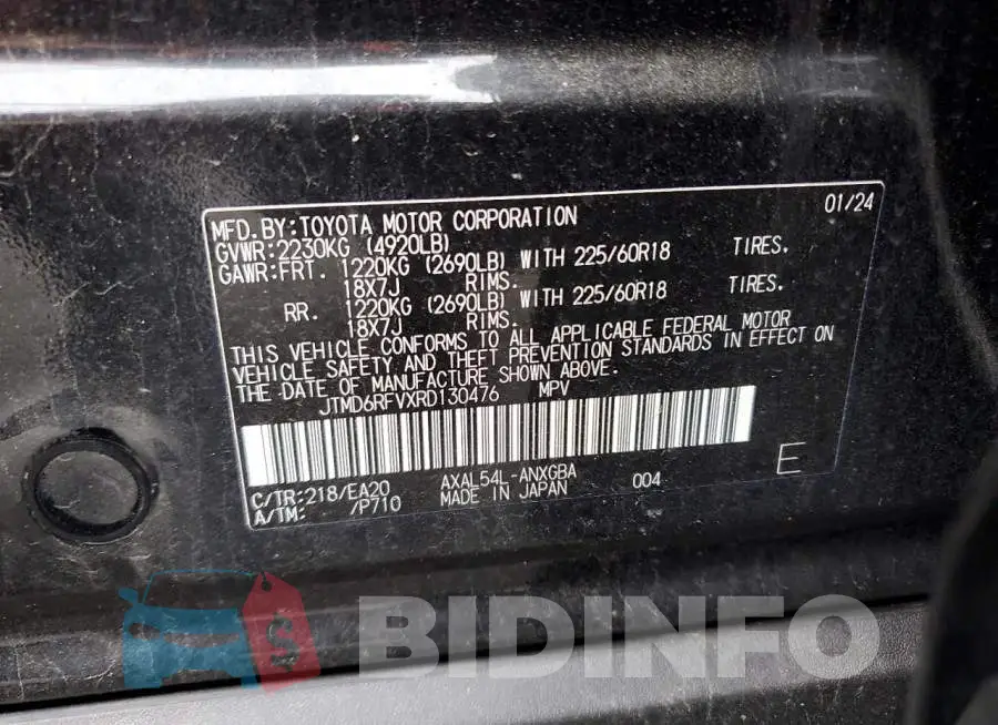 JTMD6RFVXRD130476 Photo# 14