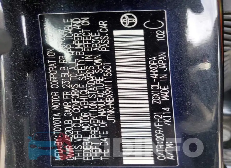 JTNKHMBX9M1115601 Photo# 12