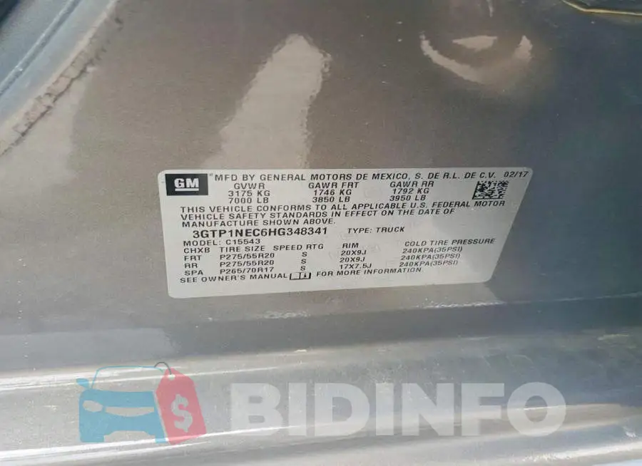 3GTP1NEC6HG348341 Photo# 12