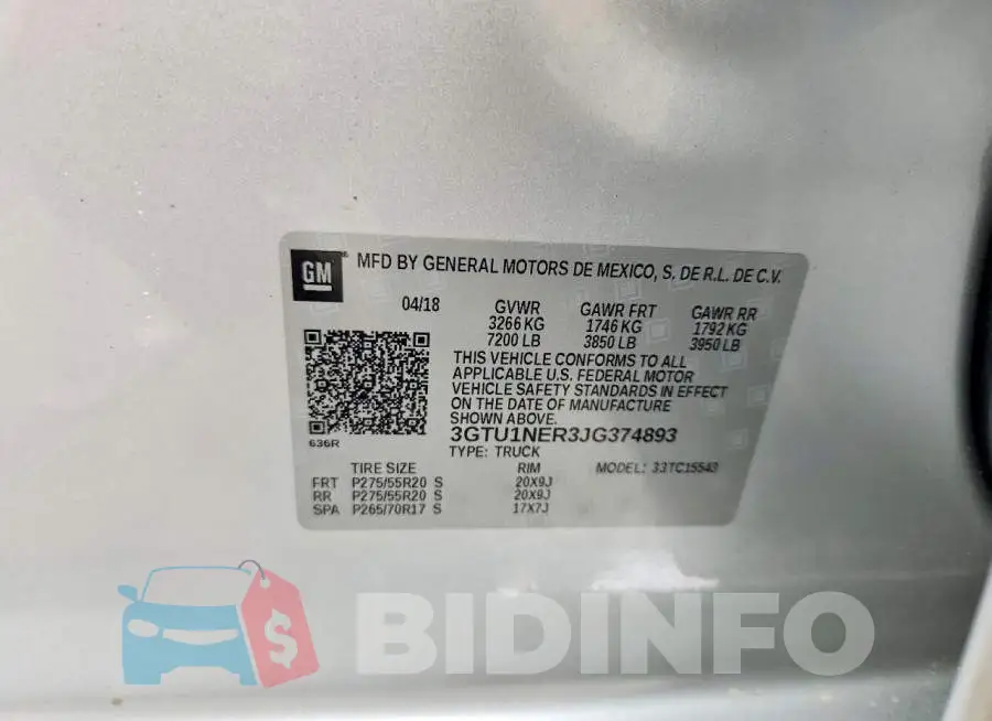 3GTU1NER3JG374893 Photo# 12