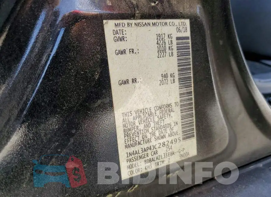 1N4AL3AP4JC282495 Photo# 13