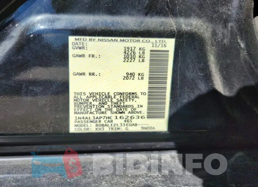1N4AL3AP7HC162636 Photo# 12