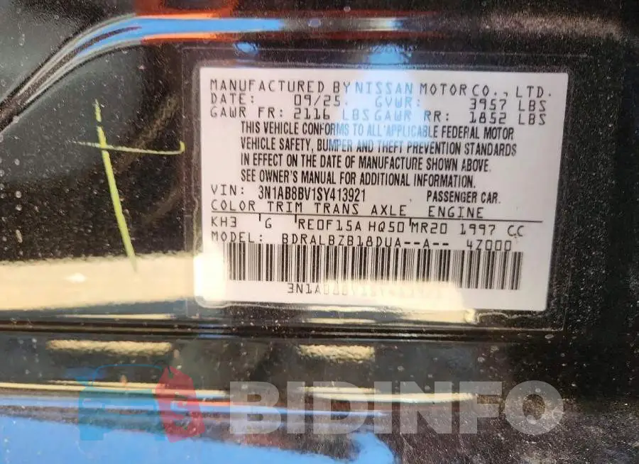 3N1AB8BV1SY413921 Photo# 12