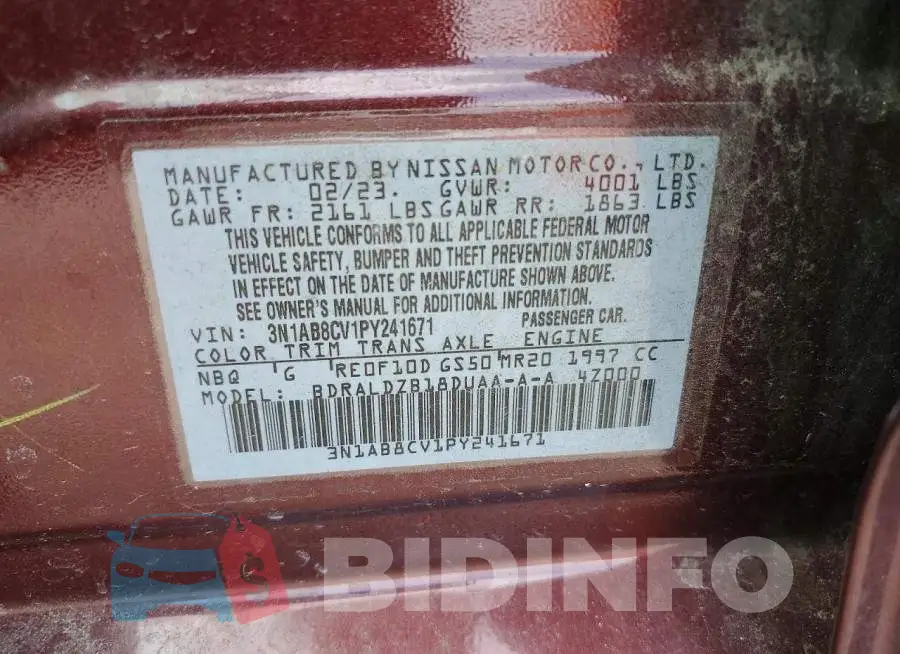3N1AB8CV1PY241671 Photo# 12