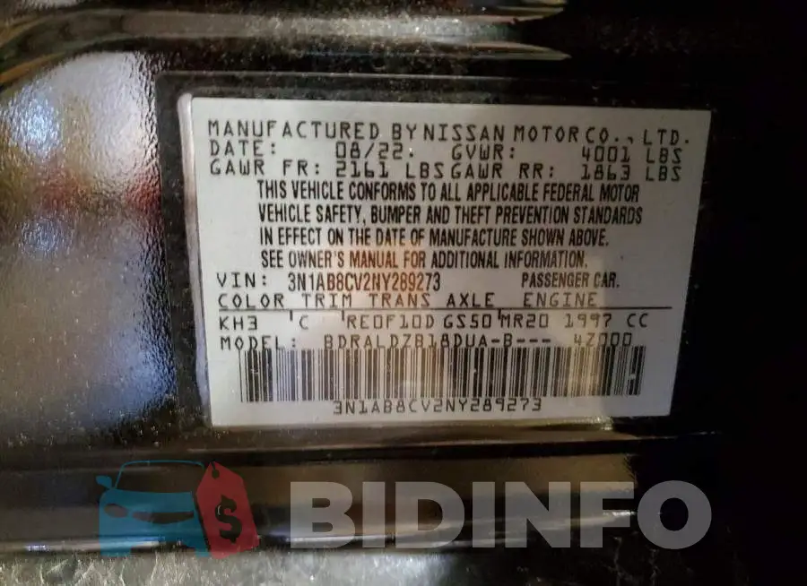 3N1AB8CV2NY289273 Photo# 13