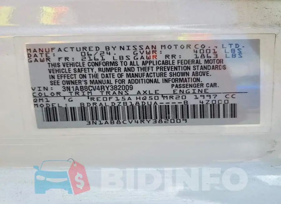 3N1AB8CV4RY382009 Photo# 12