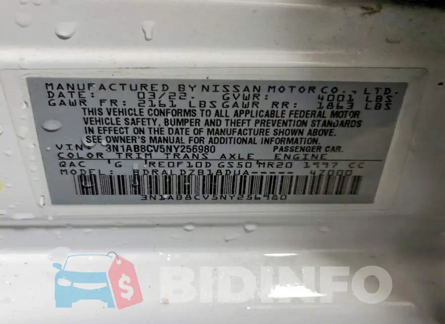 3N1AB8CV5NY256980 Photo# 12