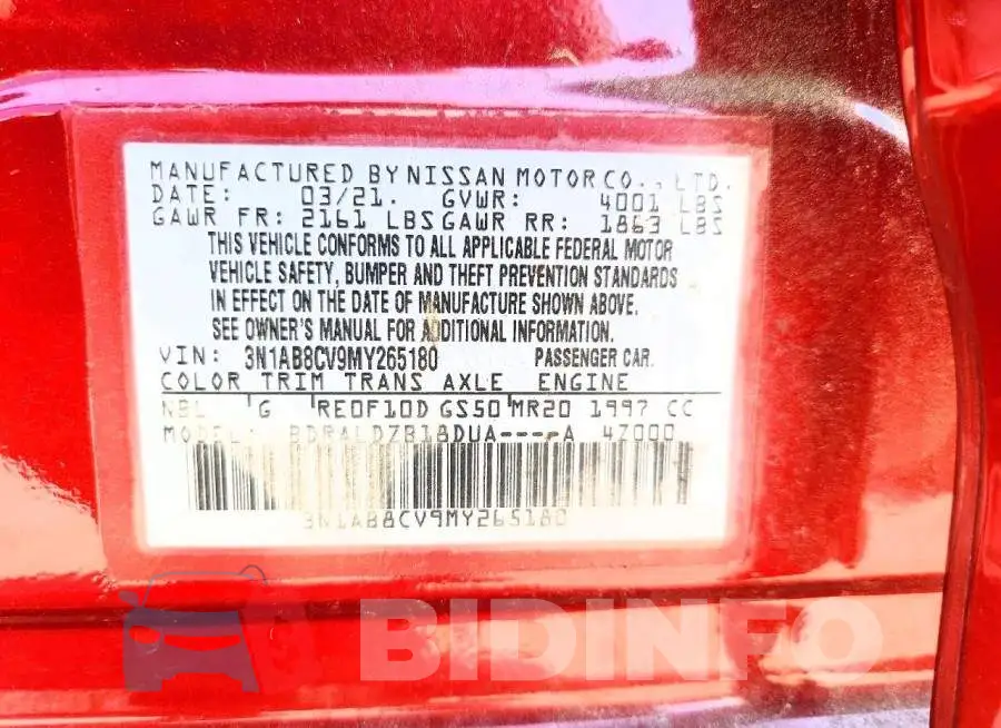 3N1AB8CV9MY265180 Photo# 13